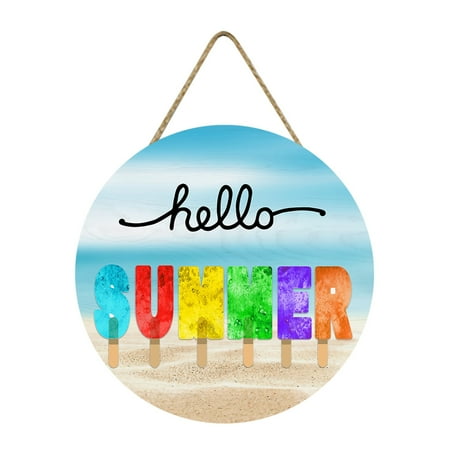 ZAROYEAX Wall Decoration Wall Decoration Hello Summer Round Wooden Listing Home Decoration Wall Board Wooden Pendant
ZAROYEAX Wall Decoration Wall Decoration Hello Summer Round Wooden Listing Home Decoration Wall Board Wooden Pendant