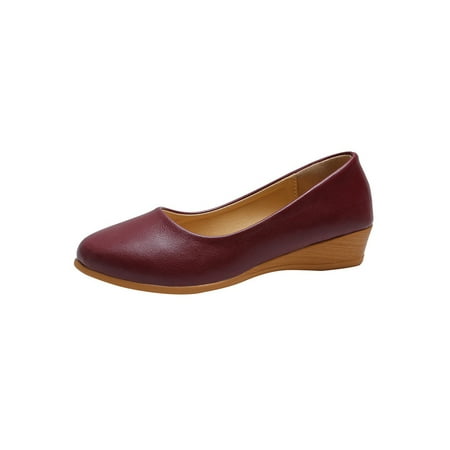 Rotosw Womens Flats Lightweight Casual Shoes Wedge Loafers Non-slip Slip On Loafer Outdoor Slip-Resistant Walking Shoe Wine Red 7.5
Rotosw Womens Flats Lightweight Casual Shoes Wedge Loafers Non-slip Slip On Loafer Outdoor Slip-Resistant Walking Shoe Wine Red 7.5