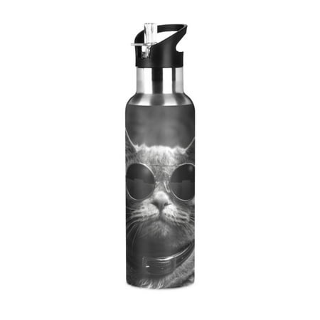 Water Bottles 34oz Straw Lid Wide Mouth Stainless Steel for School Sport Travel Cat with Glasses
Water Bottles 34oz Straw Lid Wide Mouth Stainless Steel for School Sport Travel Cat with Glasses