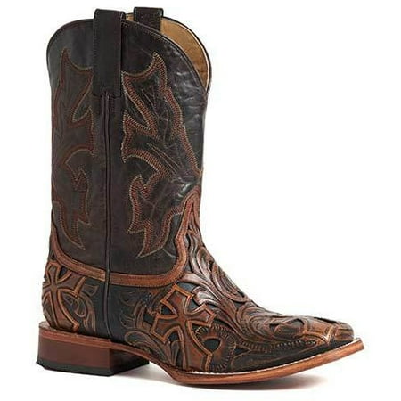 Men s Stetson Handtooled Cross Leather Boots Handcrafted Brown
Men s Stetson Handtooled Cross Leather Boots Handcrafted Brown