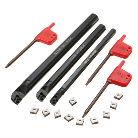 Maizoon CNC Lathe Holder Turning Tool Boring Bar 3pcs S07K-SCLCR06 S10K-SCLCR06 S12M-SCLCR06 + 10pcs CCMT0602 Inserts + 3pcs Wrenches Lathe Tools DZ09
Maizoon CNC Lathe Holder Turning Tool Boring Bar 3pcs S07K-SCLCR06 S10K-SCLCR06 S12M-SCLCR06 + 10pcs CCMT0602 Inserts + 3pcs Wrenches Lathe Tools DZ09