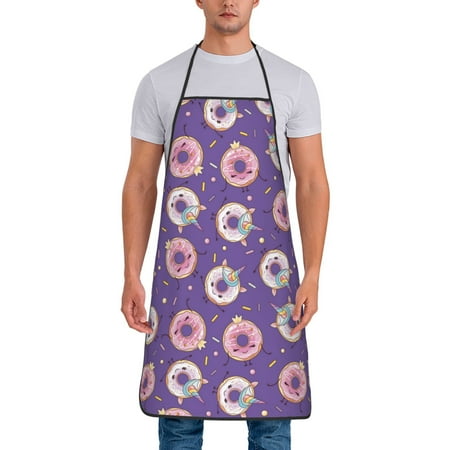 Aprons for Men Women - Funny Cartoon Donut Purple Cooking Kitchen Apron Chef Apron Waterproof Apron for Painting Pottery Baking BBQ Gardening Salon Gift For women Men
Aprons for Men Women - Funny Cartoon Donut Purple Cooking Kitchen Apron Chef Apron Waterproof Apron for Painting Pottery Baking BBQ Gardening Salon Gift For women Men