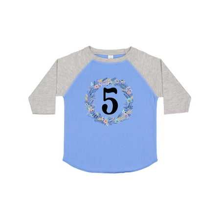 Inktastic 5th Birthday Flowered Wreath 5 Year Old Girl Gift Toddler Toddler Girl T-Shirt
Inktastic 5th Birthday Flowered Wreath 5 Year Old Girl Gift Toddler Toddler Girl T-Shirt