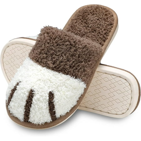 Cute Animal Slippers for Women Soft Plush Cat Paw House Slippers with Cozy Memory Foam Slip-on Indoor Outdoor Slippers Creative Gifts for Women Men
Cute Animal Slippers for Women Soft Plush Cat Paw House Slippers with Cozy Memory Foam Slip-on Indoor Outdoor Slippers Creative Gifts for Women Men
