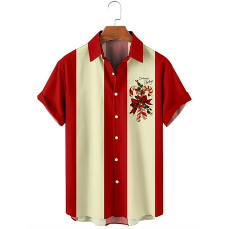 MLFU Christmas Button Up Shirt for Men Fun Printed Casual Short Sleeve Hawaiian Santa Shirt
MLFU Christmas Button Up Shirt for Men Fun Printed Casual Short Sleeve Hawaiian Santa Shirt