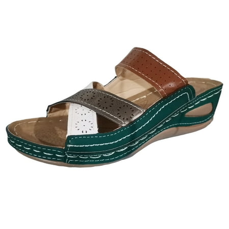 Xboschi Flat Sandals for Women s Sandals Ladies Summer Casual Colorblocking Belt Splicing Hollow Slope Heel Beach Large Size Sandals Slippers
Xboschi Flat Sandals for Women s Sandals Ladies Summer Casual Colorblocking Belt Splicing Hollow Slope Heel Beach Large Size Sandals Slippers