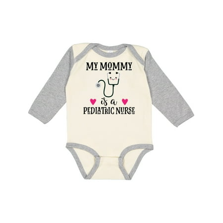 Inktastic Pediatric Nurse Mommy Gift Baby Girl Long Sleeve Bodysuit