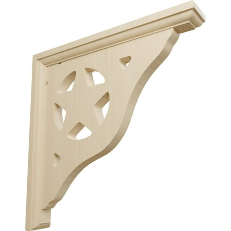 Ekena Millwork 1 1/2 W x 10 D x 10 H Austin Bracket Rubberwood (6-Pack)