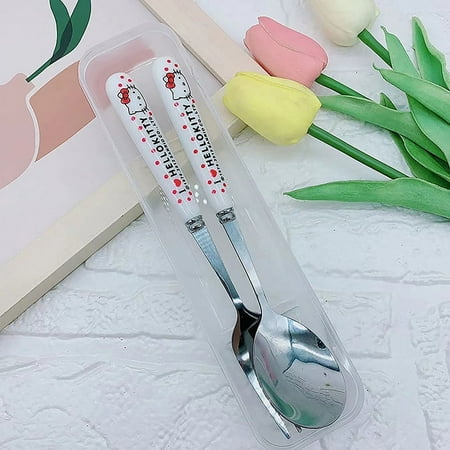 Sanrio Pattern Cinnamorolls Cartoon Stainless Steel Cutlery Kuromis Two-piece Set Spoon Fork And Chopstick Cutlery Kids Supplies
Sanrio Pattern Cinnamorolls Cartoon Stainless Steel Cutlery Kuromis Two-piece Set Spoon Fork And Chopstick Cutlery Kids Supplies