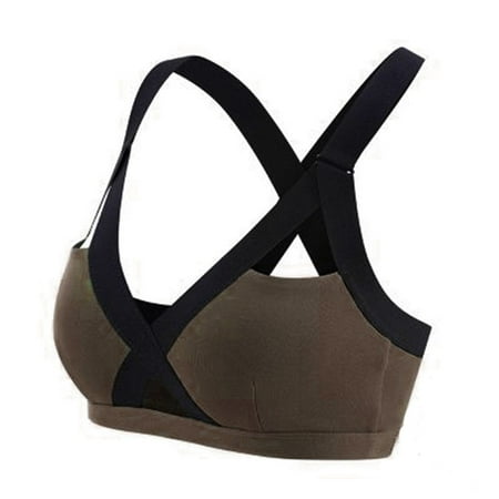 Yinguo Fit Sports Bra for Women Plain Color Front Hollow Back Cross Sports Bra Full Cup Bra Vest Tops S
Yinguo Fit Sports Bra for Women Plain Color Front Hollow Back Cross Sports Bra Full Cup Bra Vest Tops S
