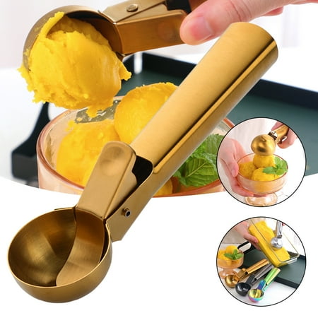 Ice Cream Scoop Stainless Steel Ice Cream Scoop with Triggers Non-Stick Scoop
Ice Cream Scoop Stainless Steel Ice Cream Scoop with Triggers Non-Stick Scoop