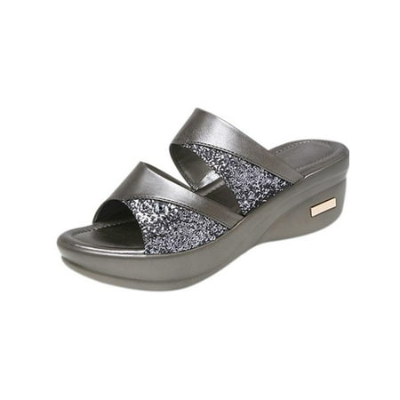 MarinaVida Sandals for Women Comfort Wedge Slip on Sandal Vintage Casual Summer Open Toe Low Heel Slipper Flat Shoes
MarinaVida Sandals for Women Comfort Wedge Slip on Sandal Vintage Casual Summer Open Toe Low Heel Slipper Flat Shoes