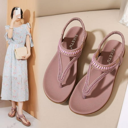 Homedles Sandals for Women- Flat Beach Gift for Women Comfortable Casual Open toe Gladiator Sandals Purple 38
Homedles Sandals for Women- Flat Beach Gift for Women Comfortable Casual Open toe Gladiator Sandals Purple 38