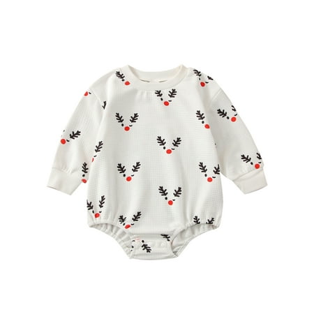 Sunisery Newborn Baby Girls Boys Christmas Romper Elk Head Print Long Sleeve Jumpsuits Autumn Winter Casual Bodysuit White 0-3 Months
Sunisery Newborn Baby Girls Boys Christmas Romper Elk Head Print Long Sleeve Jumpsuits Autumn Winter Casual Bodysuit White 0-3 Months