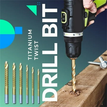 40-in-1 Multifunctional Drill Set 6 PCS High Speed Steel Serrated Twist Drill Bit Replacement Woodworking Tools New
40-in-1 Multifunctional Drill Set 6 PCS High Speed Steel Serrated Twist Drill Bit Replacement Woodworking Tools New