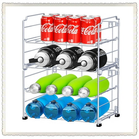 Auledio Adjustable Water Bottle Organizer Holder 2-Tier (2 Pack) Stackable Wall-Mounted Water Bottle Storage Rack for Kitchen Countertops Pantry Cabinet (Silver)
Auledio Adjustable Water Bottle Organizer Holder 2-Tier (2 Pack) Stackable Wall-Mounted Water Bottle Storage Rack for Kitchen Countertops Pantry Cabinet (Silver)