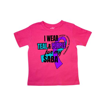 Inktastic Suicide Prevention I Wear Teal and Purple for My Saba Gift Toddler Boy or Toddler Girl T-Shirt
Inktastic Suicide Prevention I Wear Teal and Purple for My Saba Gift Toddler Boy or Toddler Girl T-Shirt