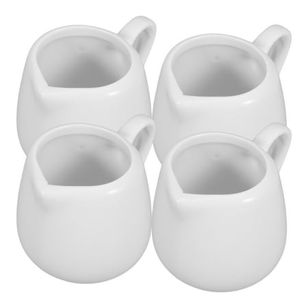 4 Pcs Ceramic Creamer Milk Jugs Sauce Storage Container Sauce Cups with Handle
4 Pcs Ceramic Creamer Milk Jugs Sauce Storage Container Sauce Cups with Handle