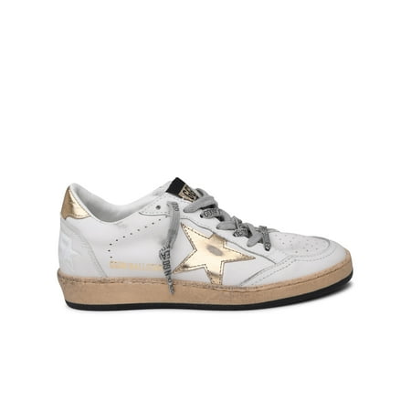Golden Goose Woman Superstar Sneakers In White Leather