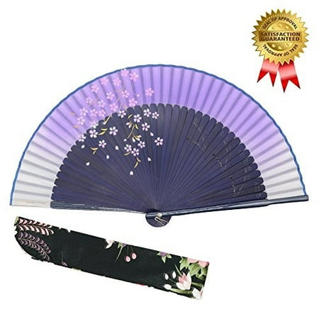 OMyTea Folding Hand Fan for Women - Foldable Chinese Japanese Vintage Bamboo Silk Fan (Blue-Purple)
OMyTea Folding Hand Fan for Women - Foldable Chinese Japanese Vintage Bamboo Silk Fan (Blue-Purple)