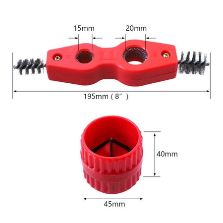 1 Set Inner-Outer Reamer Tube Deburring Reamer Tubing Chamfer and Tube Brush
