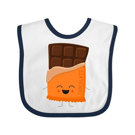 Inktastic Chocolate Candy Bar Costume Gift Baby Boy or Baby Girl Bib