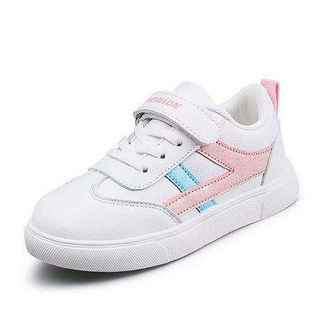 JJtiger Leather-covered small white shoes casual sports children s shoes