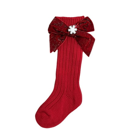 Toddler Baby Girls Christmas Socks Knee High Socks with Bows Uniform Knit Stockings Winter Princess Cute Socks
Toddler Baby Girls Christmas Socks Knee High Socks with Bows Uniform Knit Stockings Winter Princess Cute Socks