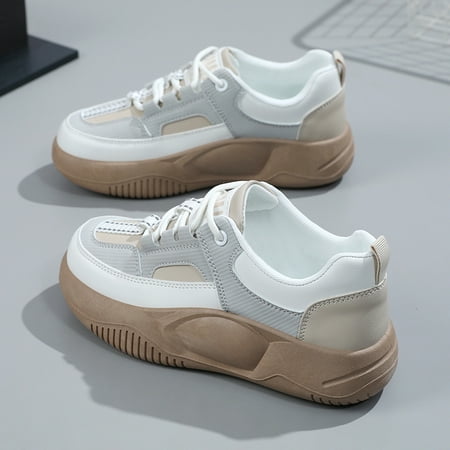 Women‘s Low Top Colorblock Sneakers Round Toe Lace Up Non-slip Sports Shoes Casual & Soft Walking Shoes
Women‘s Low Top Colorblock Sneakers Round Toe Lace Up Non-slip Sports Shoes Casual & Soft Walking Shoes