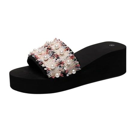 YanHoo Rhinestone Slide Sandals Women Girls Dressy Low Wedge Sandal Summer Beach Cute Slip on Slippers Boho Glitter Open Toe Flat Sandals
YanHoo Rhinestone Slide Sandals Women Girls Dressy Low Wedge Sandal Summer Beach Cute Slip on Slippers Boho Glitter Open Toe Flat Sandals