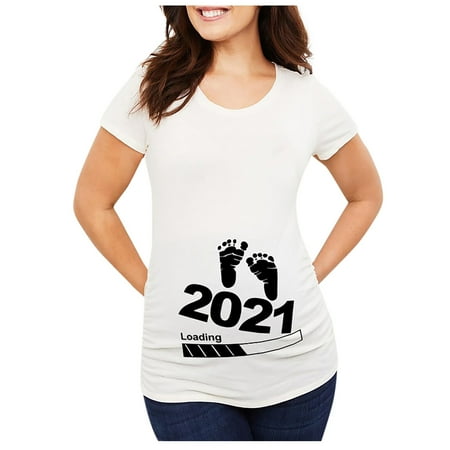 HGWXX7 Maternity Clothing Summer Casual Maternity Wear 2021 Foot Letters Printed Short-sleeved Top
HGWXX7 Maternity Clothing Summer Casual Maternity Wear 2021 Foot Letters Printed Short-sleeved Top