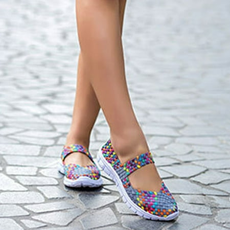 Fashion Women Casual Running Shoes Breathable Woven Mesh Fabirc Soft Sneakers 36 Gray
Fashion Women Casual Running Shoes Breathable Woven Mesh Fabirc Soft Sneakers 36 Gray