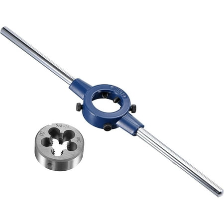 Round Die Stock Handle Wrench Set 5\\/8-11 Threading Die and 38mm (1-1\\/2 ) Die Holder (Capacity: 26mm-38mm \\/ M12-M16) with 5 Adjustable Screws
Round Die Stock Handle Wrench Set 5\\/8-11 Threading Die and 38mm (1-1\\/2 ) Die Holder (Capacity: 26mm-38mm \\/ M12-M16) with 5 Adjustable Screws
