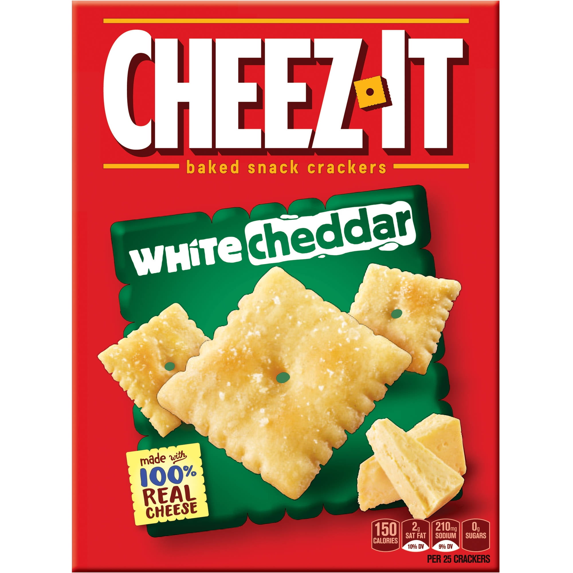 Cheez-It White Cheddar Baked Snack Crackers, 12.4 oz - Walmart.com