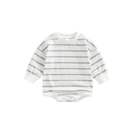 jaweiwi Baby Boys Spring Fall Romper Long Sleeve Striped Round Neck Bodysuit Toddler Snap Crotch Triangle Jumpsuit 3-24M
jaweiwi Baby Boys Spring Fall Romper Long Sleeve Striped Round Neck Bodysuit Toddler Snap Crotch Triangle Jumpsuit 3-24M