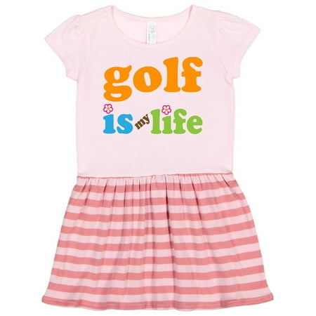 Inktastic Golfing Gift Golf is my Life Gift Toddler Girl Dress