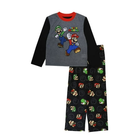 SUPER MARIO Kart Big Boys 2-Piece Pajamas Set Outfit - Power Upp 8