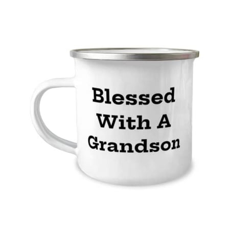 Sarcastic Grandson Blessed With A Grandson Cool 12oz Camper Mug For Grandchild From Grandpa
Sarcastic Grandson Blessed With A Grandson Cool 12oz Camper Mug For Grandchild From Grandpa