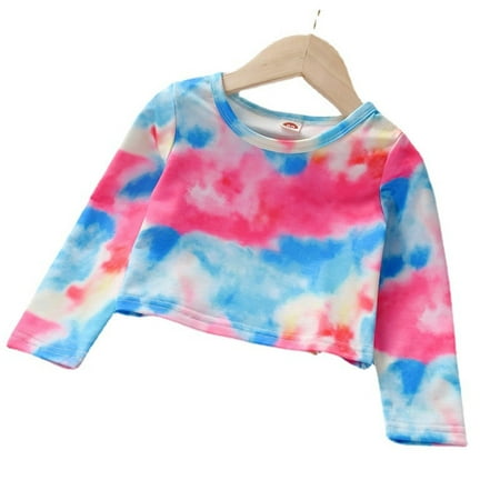 Girls Shirts Children s Color Tie Dye Long Sleeveshort Autumn Casual T Shirts Children s Clothes Pullover Outfits Top 18-24 Months
Girls Shirts Children s Color Tie Dye Long Sleeveshort Autumn Casual T Shirts Children s Clothes Pullover Outfits Top 18-24 Months