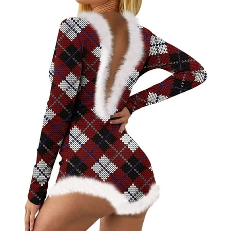 Pxiakgy Women Christmas Romper Suit Print Long Sleeve Cute Nightwear Jumpsuit Warm Bodysuit Soft And Playsuit Romper christmas gifts XXL
Pxiakgy Women Christmas Romper Suit Print Long Sleeve Cute Nightwear Jumpsuit Warm Bodysuit Soft And Playsuit Romper christmas gifts XXL