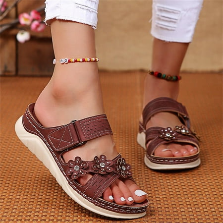 HIBRO Fashion Summer Women Sandals Wedge Heel Platform Cross Strap Open Toe Rhinestone Massage Insole Flower
HIBRO Fashion Summer Women Sandals Wedge Heel Platform Cross Strap Open Toe Rhinestone Massage Insole Flower
