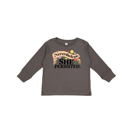 Inktastic Nevertheless She Persisted with Flowers Gift Toddler Boy or Toddler Girl Long Sleeve T-Shirt
Inktastic Nevertheless She Persisted with Flowers Gift Toddler Boy or Toddler Girl Long Sleeve T-Shirt