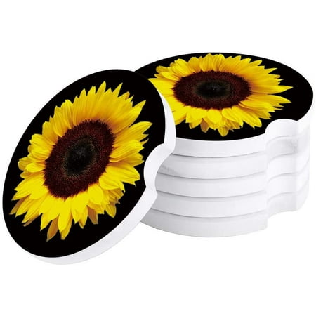 ZHANZZK Sunflower Black Set of 2 Car Coaster for Drinks Absorbent Ceramic Stone Coasters Cup Mat with Cork Base for Home Kitchen Room Coffee Table Bar Decor
ZHANZZK Sunflower Black Set of 2 Car Coaster for Drinks Absorbent Ceramic Stone Coasters Cup Mat with Cork Base for Home Kitchen Room Coffee Table Bar Decor