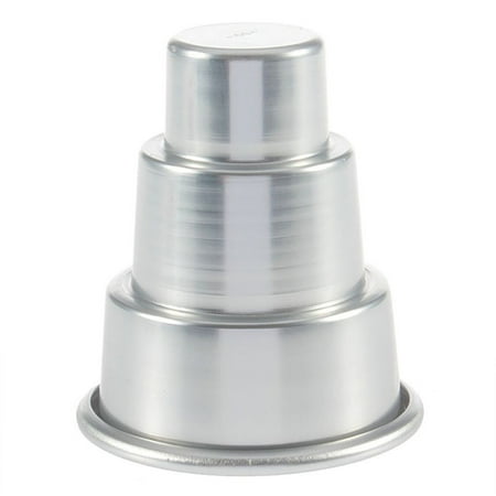 Tssuoun 3 Tier Cake Pan Birthday 3 Tier Pan Home Birthday DIY Pudding Cupcake Mould Aluum Alloy Cookie Chocolate Baking Mold silver 6*8cm
Tssuoun 3 Tier Cake Pan Birthday 3 Tier Pan Home Birthday DIY Pudding Cupcake Mould Aluum Alloy Cookie Chocolate Baking Mold silver 6*8cm
