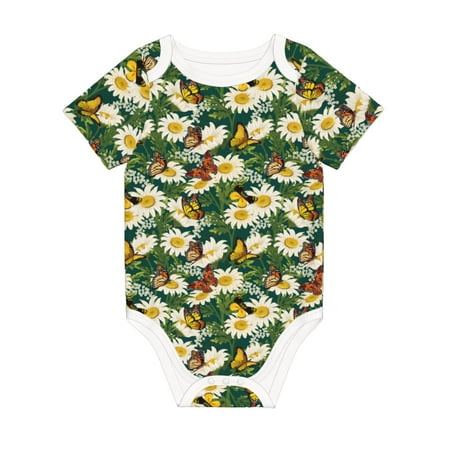 Matuu Sunflowers And Butterflies for Baby Short-Sleeve Bodysuit Soft Cotton Comfortable and Breathable Perfect for Newborns and Infants
Matuu Sunflowers And Butterflies for Baby Short-Sleeve Bodysuit Soft Cotton Comfortable and Breathable Perfect for Newborns and Infants