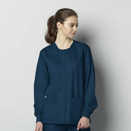 WonderWink WonderWORK 800-Unisex Snap Front Scrub Jacket