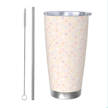 Uemuo Colorful Dots Print Travel Coffee Mug 20oz Double-walled Car Cup Stainless Steel Insulated Tumbler Leak-proof Travel Cup Reusable Straw Car Cup-Straw Two-piece Set
Uemuo Colorful Dots Print Travel Coffee Mug 20oz Double-walled Car Cup Stainless Steel Insulated Tumbler Leak-proof Travel Cup Reusable Straw Car Cup-Straw Two-piece Set