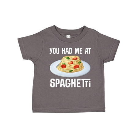 Inktastic You Had Me at Spaghetti Gift Toddler Boy or Toddler Girl T-Shirt