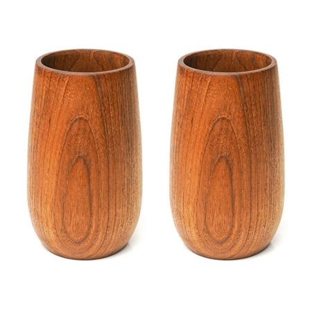 

Rounded Teak Wood Tea Cup - Regular 2-Pack