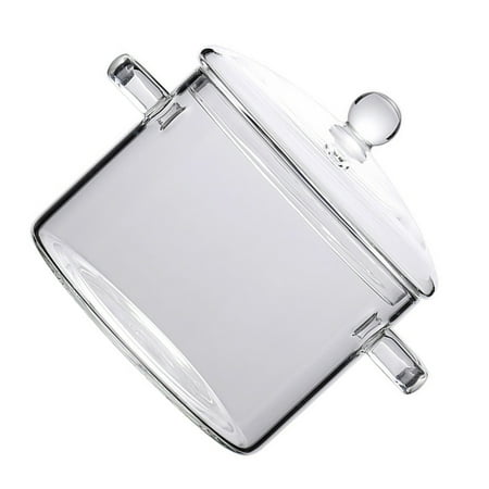 Clear Glass Cooking Stovetop Pots Thicker and Heavier Upgraded Glass Pot for Use on Open Flames and Gas Stovetops 1500ml
Clear Glass Cooking Stovetop Pots Thicker and Heavier Upgraded Glass Pot for Use on Open Flames and Gas Stovetops 1500ml
